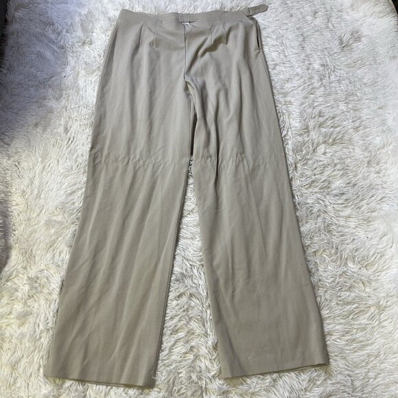 Fashion Bug Pants Women Size 12 Average Business Causal Stretch Beige Khaki - Picture 1 of 5